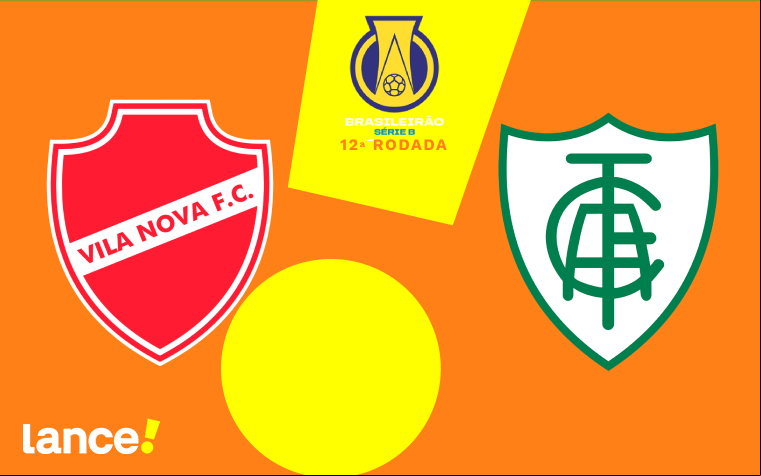 Vila Nova e América-MG se enfrentam pela 12ª rodada da Série B (Arte: Lance!)