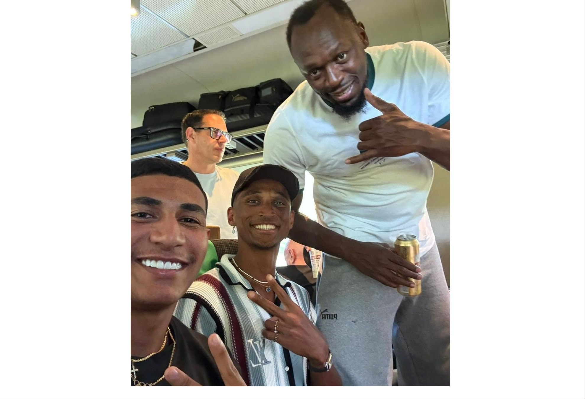 Matheus Lima, Alisson dos Santos e Bolt