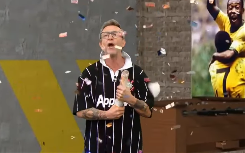 Neto fez aparição no programa "Melhor da Tarde", da emissora Band (Foto: Reprodução)